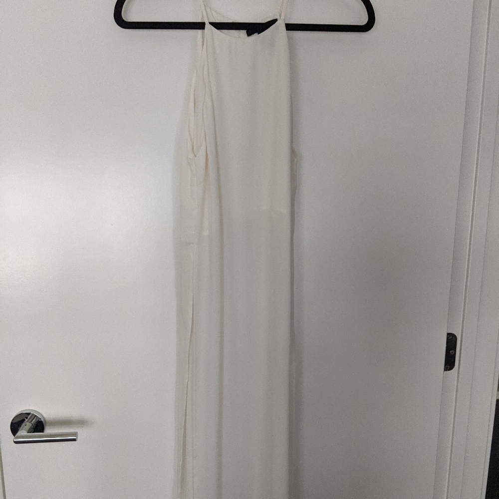 White halter top
